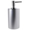 Soap Dispenser, Free Standing, Silver, Round, Resin